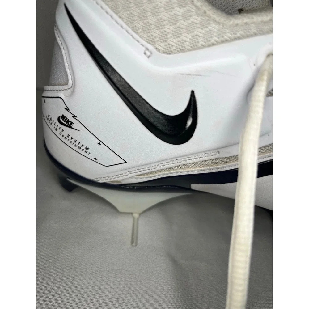 Nike Alpha Menace Pro 3 White College Navy Football Cleats CT6649-108 Mens 10